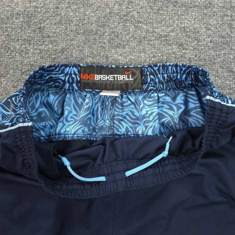 Vintage Nike Pants Mens L Blue Kobe Bryant‎ Mamba Basketball Warmup Logo RARE